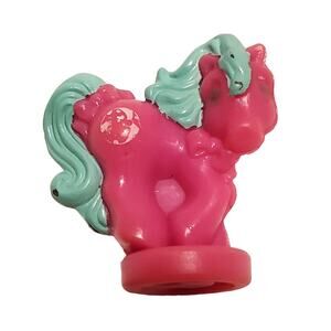 My Little Pony Vintage Petite Ponies Pretty Pony Pink Blue 80s Beach Ball MLP